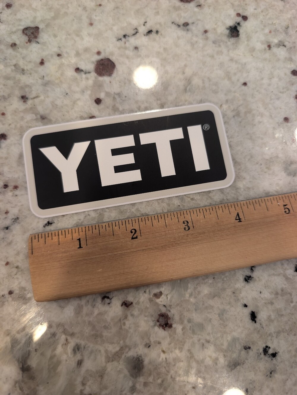 Yeti Vinyl Sticker 4" Black